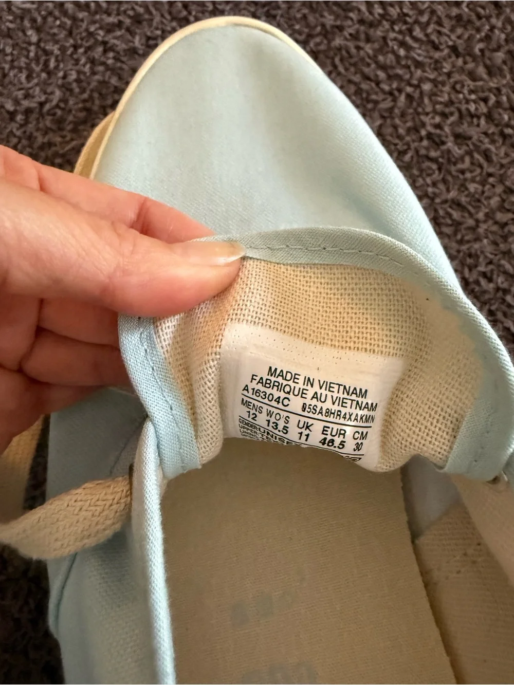 Converse men’s size