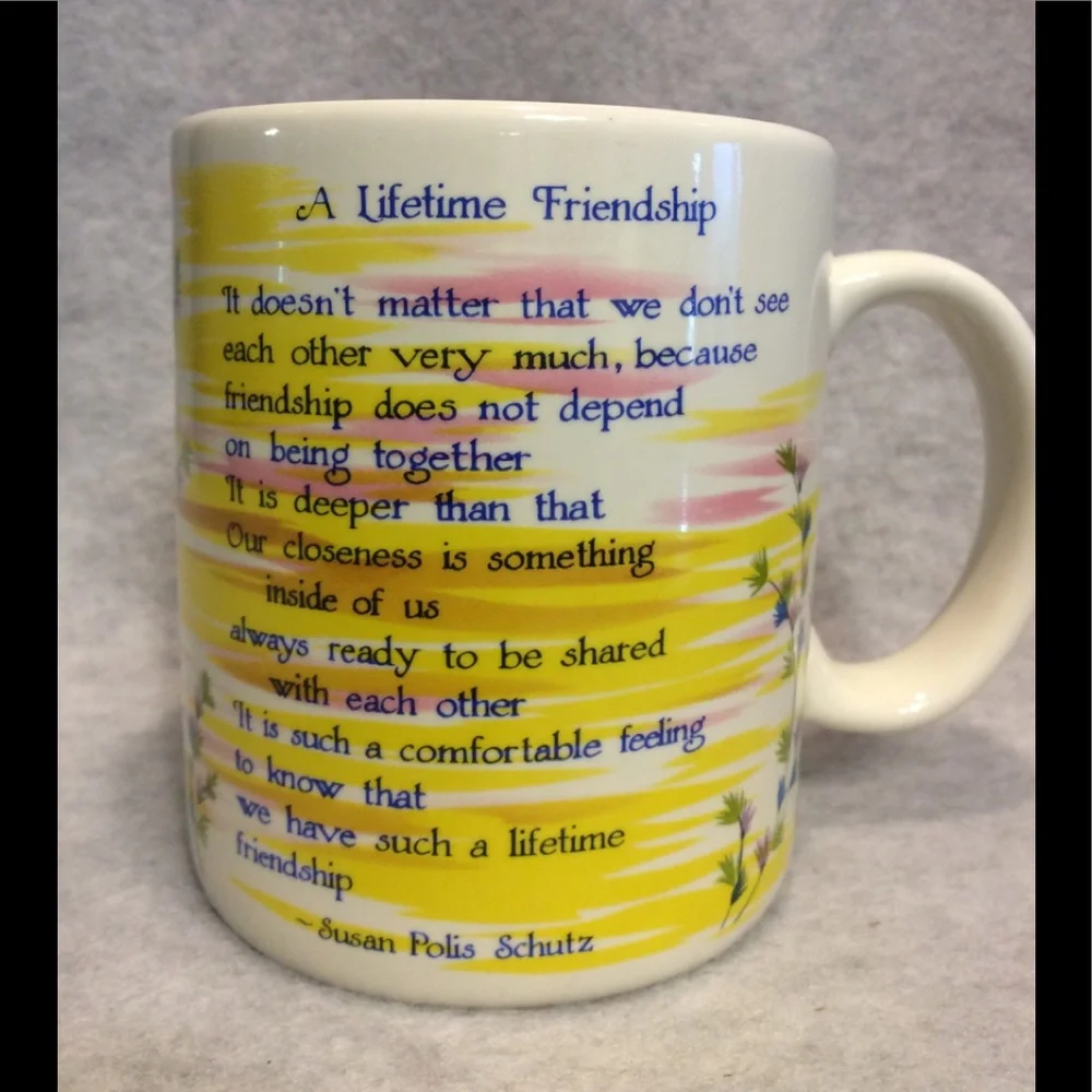 A Lifetime Friendship mug, Blue Mountain Arts, NWT