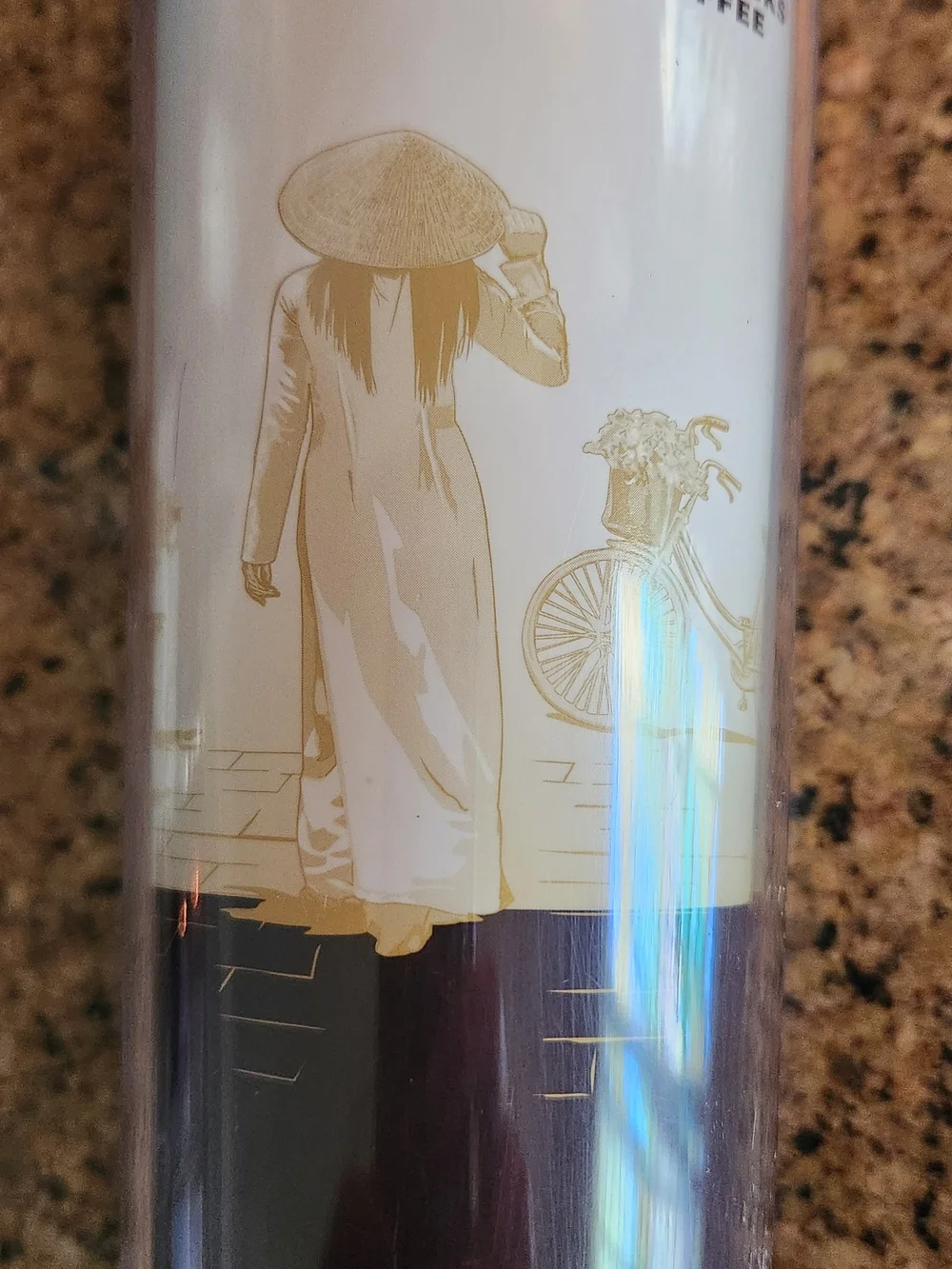 Starbucks Vietnam Travel Tumbler - White & Brown