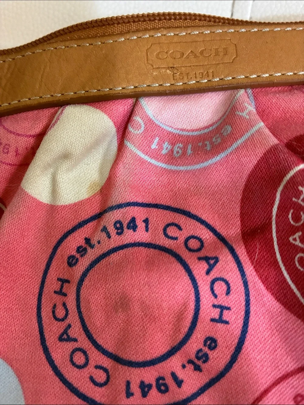 Coach cosmetic pouch