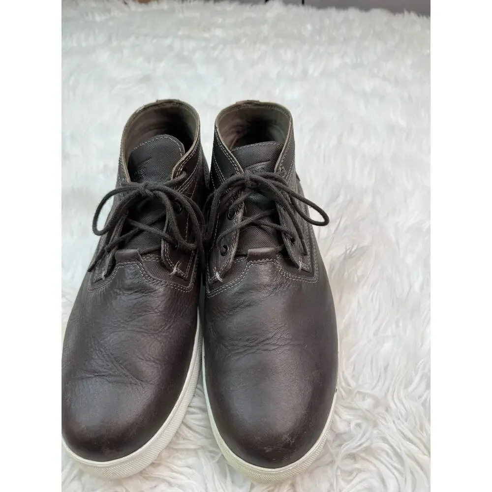 Red Wing Soft Toe Leather Chukka Boots 8715 Extralight Soles Gray Size 10.5