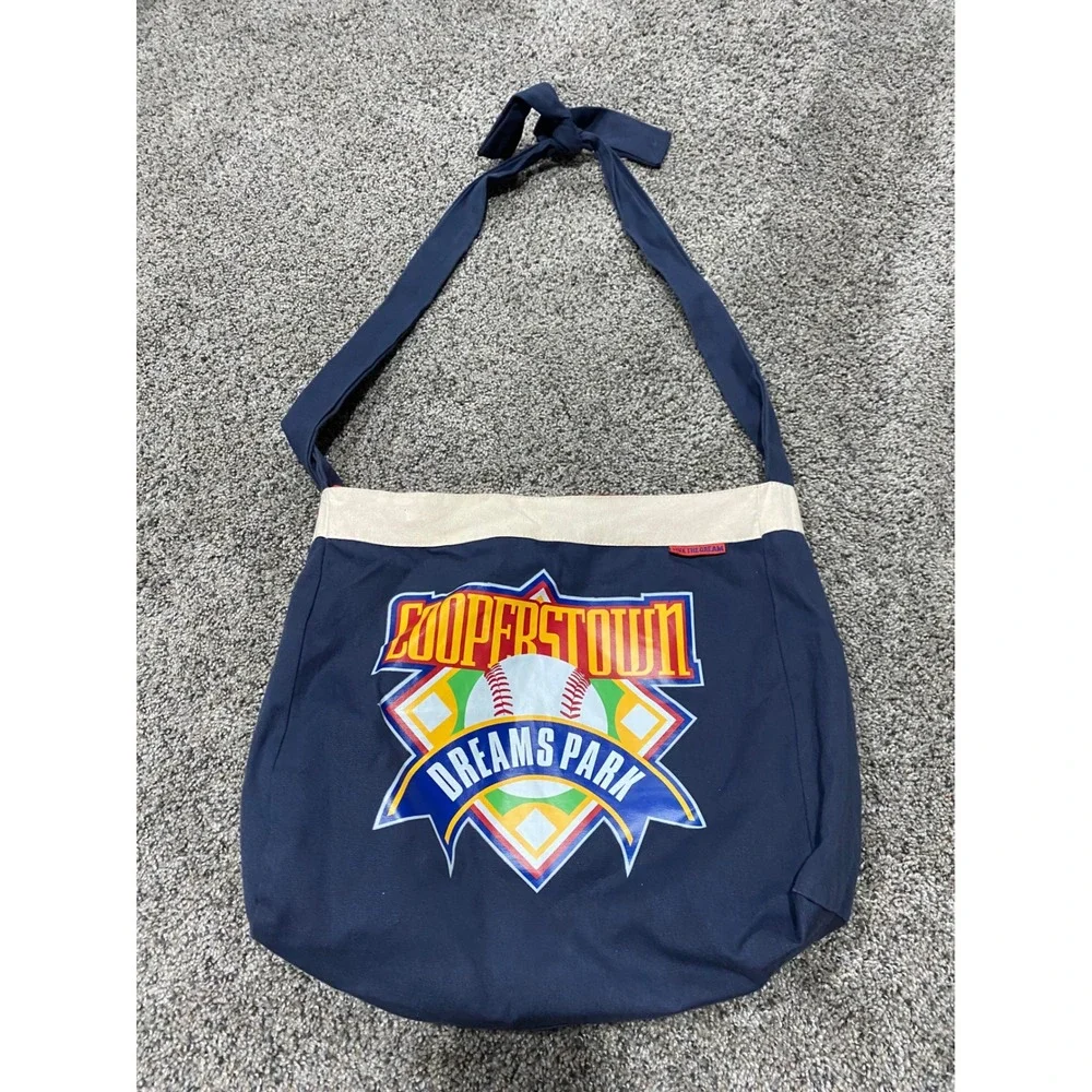 Cooperstown Dreams Park Crossbody Bag OS Navy Blue Excellent Baseball Tote