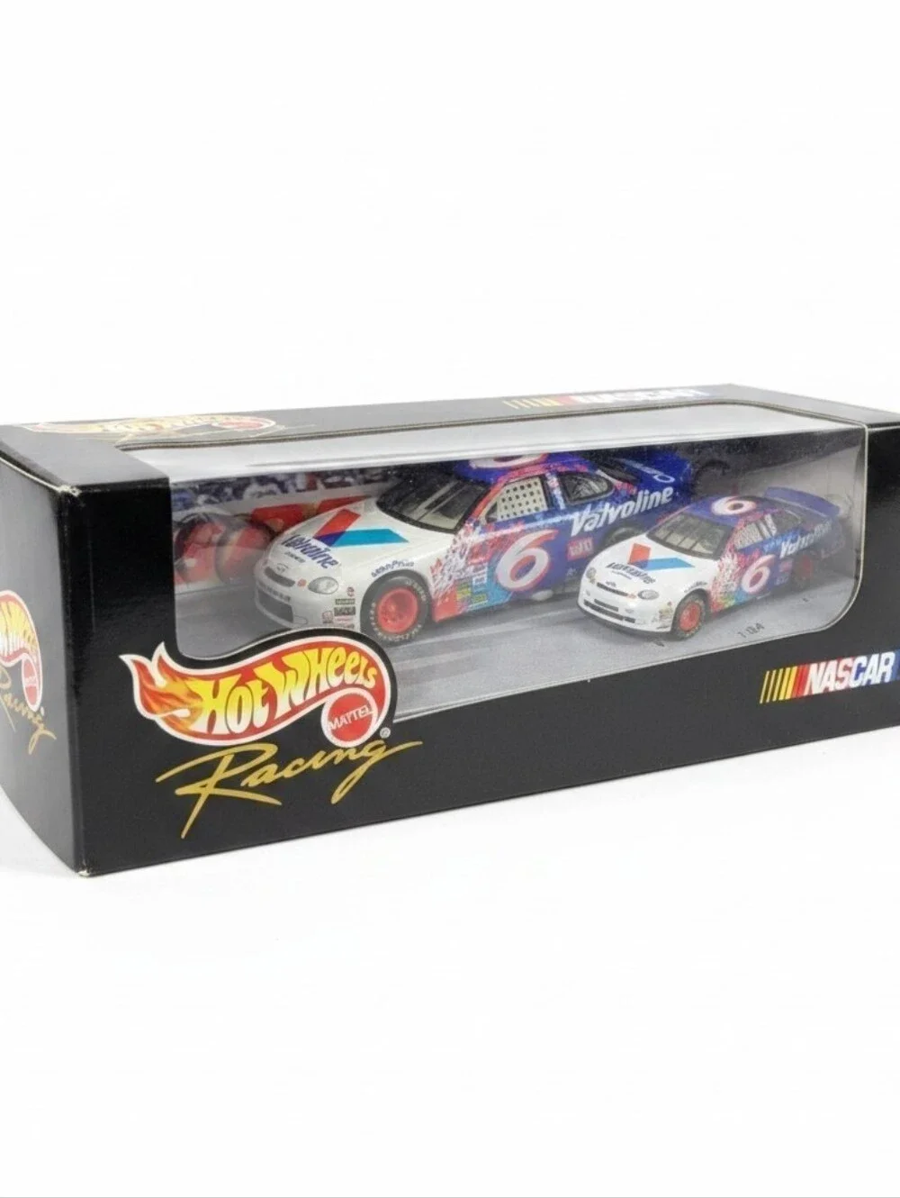 1998 Hot Wheels Racing Special 2 Car Pack Nascar #6 Valvoline 1:43 & 1:64 New In