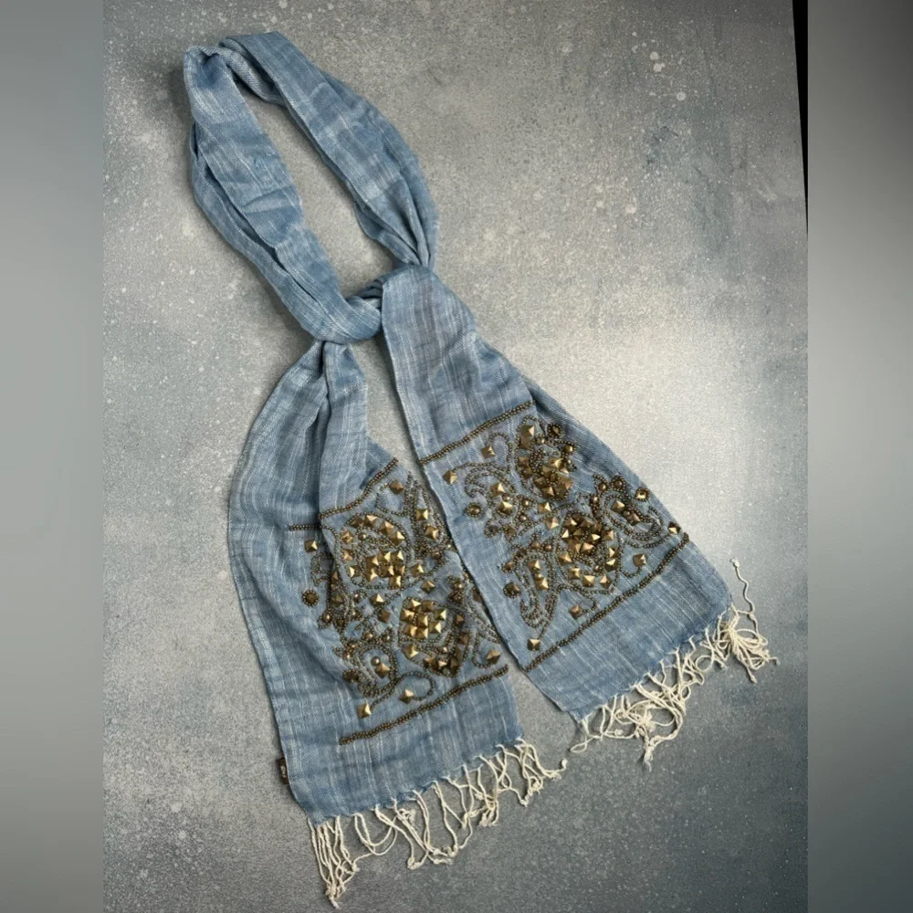 Raj Scarf - Made in India, 100% Cotton with Accents