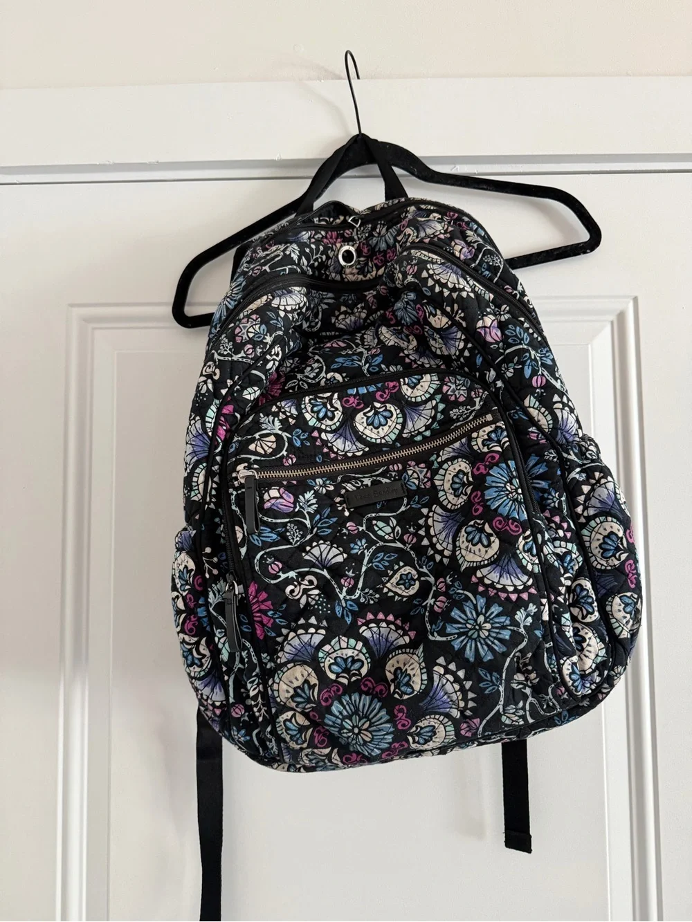 Vera Bradley Iconic Campus Backpack in the Bramble floral pattern