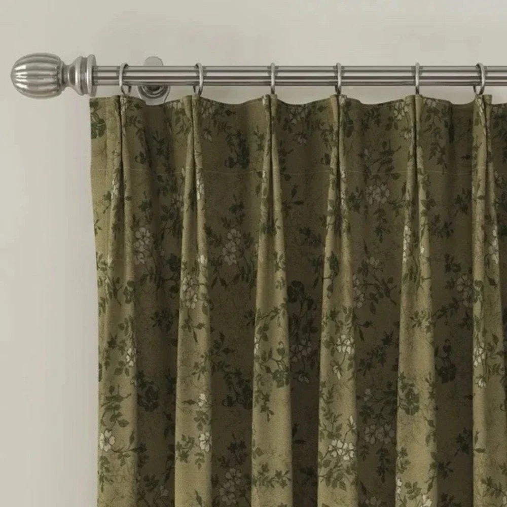 TWOPAGES Sara Le‎ Print Linen Drapery Pleated SL-J4 Ivy Brown 26