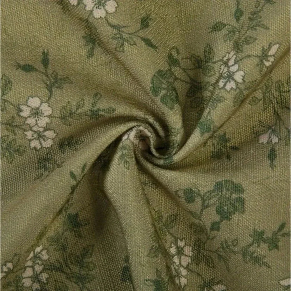 TWOPAGES Sara Le‎ Print Linen Drapery Pleated SL-J4 Ivy Brown 26