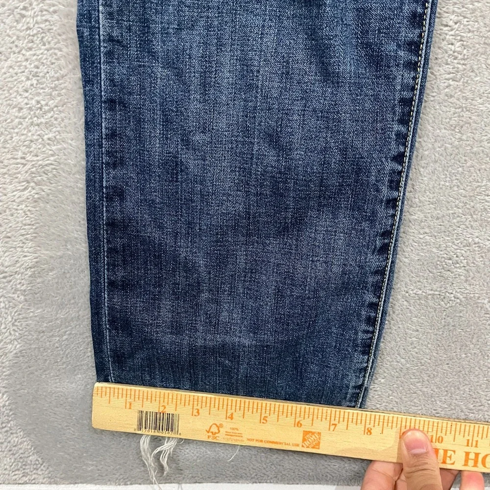 Lucky Brand Jeans‎ Men 33x32 Blue 121 Heritage Slim Distressed Western Straight