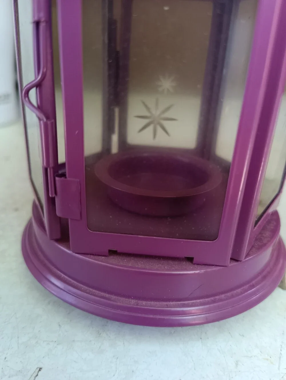 IKEA purple lantern