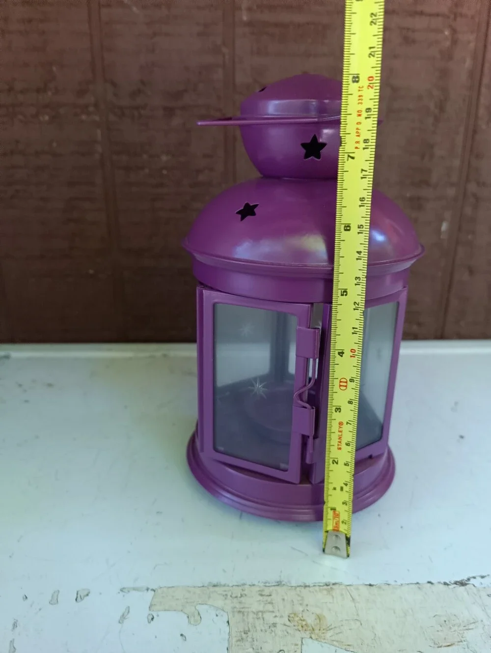 IKEA purple lantern