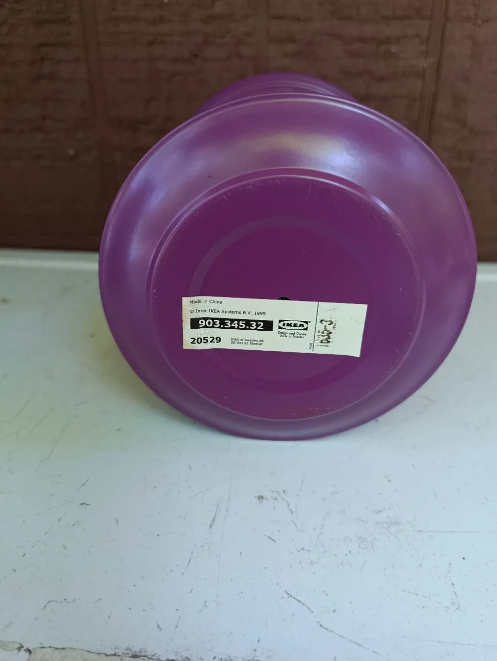 IKEA purple lantern