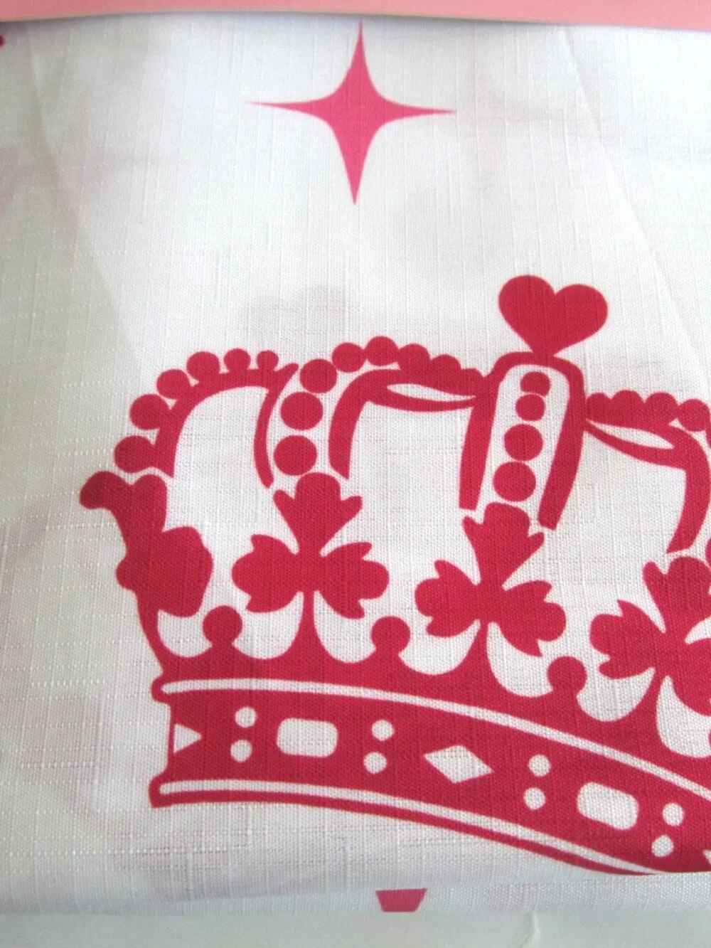 Juicy Couture Shower Curtain With Hooks Red Crown JC Home Bathroom Bath