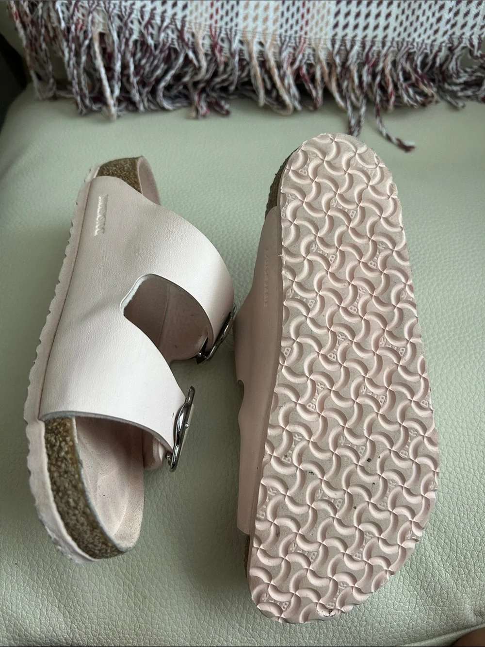 Light Rose Tonal Birkenstock Sandals