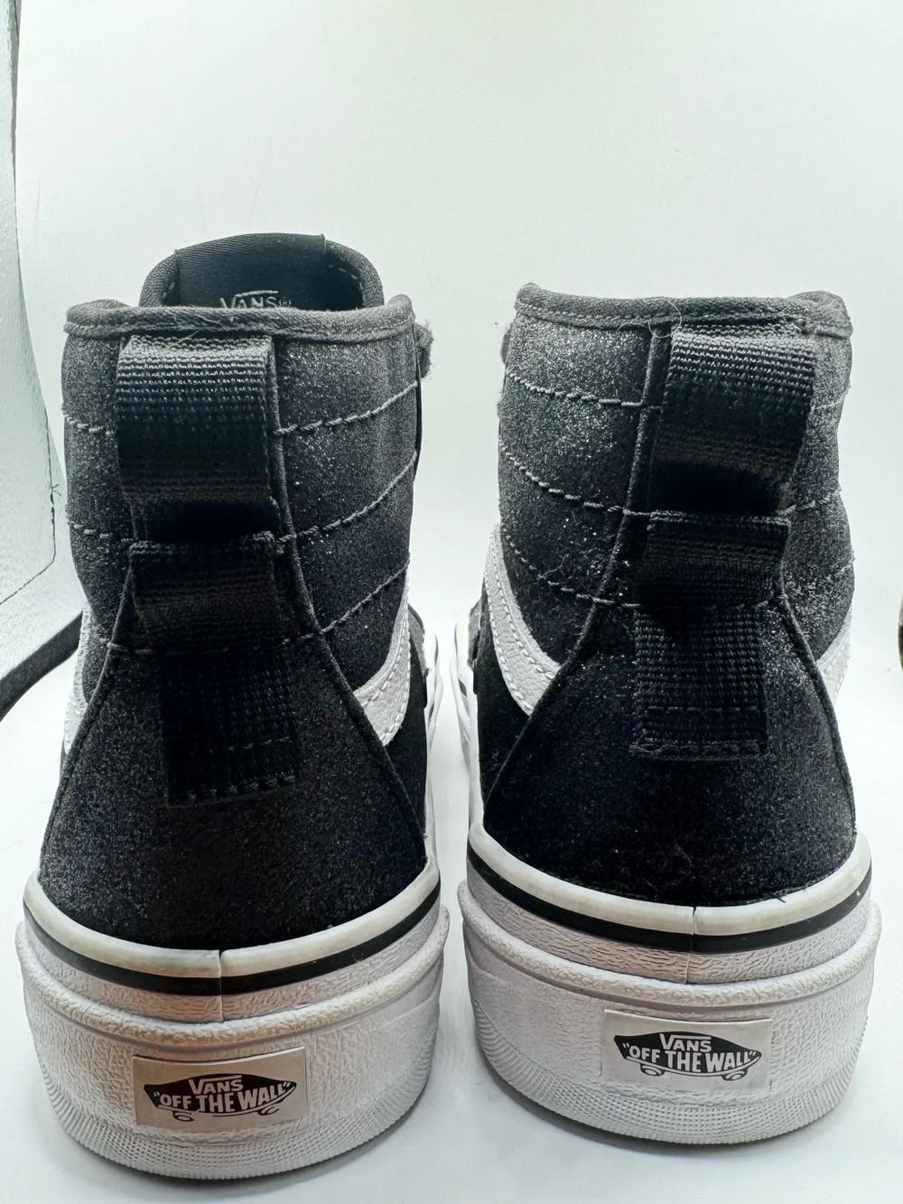 Vans Sk8-Hi Black Glitter Platform High Tops Women’s 5 / Men’s 3.5