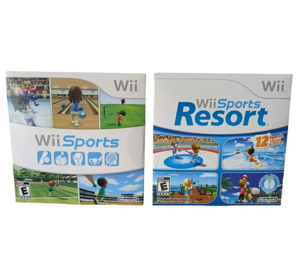 Nintendo Wii Sports Wii Sports Resort Game Bundle New Factory Sealed Sleeve Lot