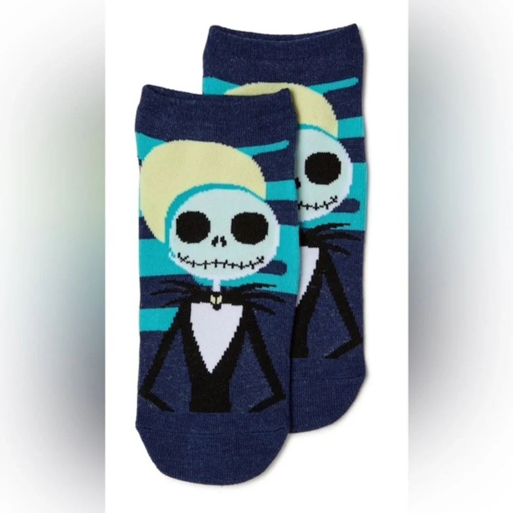 2sets Disney’s Nightmare Before Christmas black No Show Socks FREE with purchase