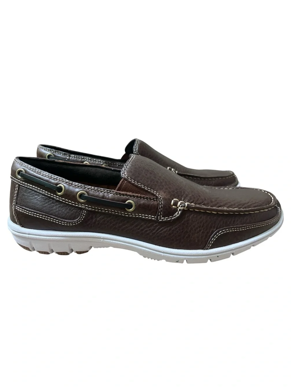 Cole Haan Air Sail Venetian II Loafers Chestnut Tumbled Leather Size 9 NIB Nike