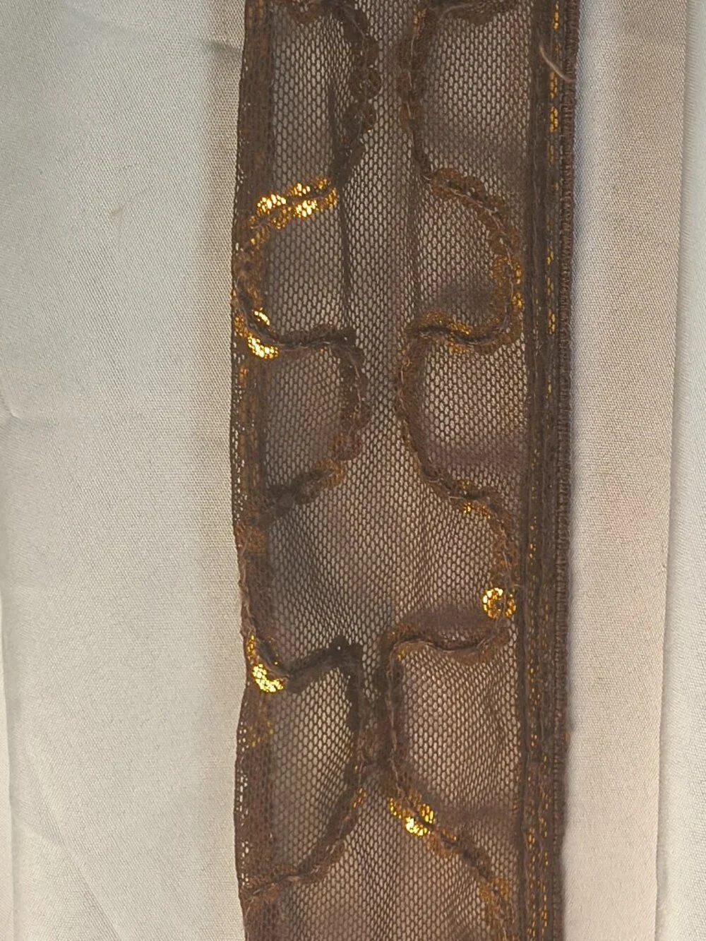 Unbranded Scarf with sequins 2.75 by 62 inches