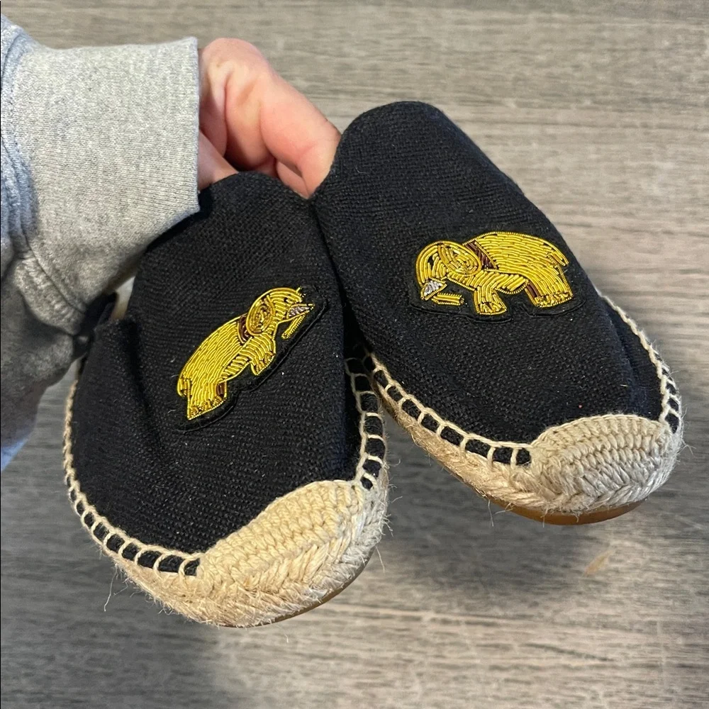 Soludos black canvas