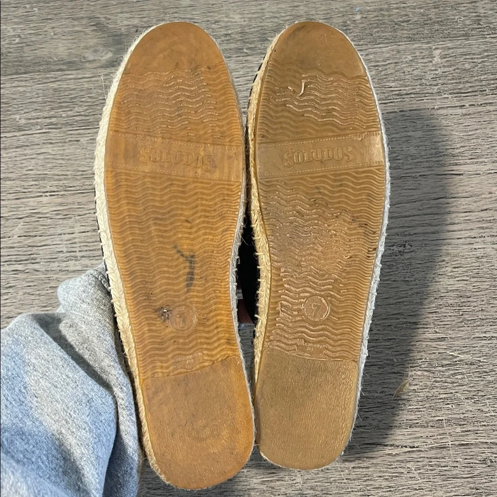 Soludos black canvas