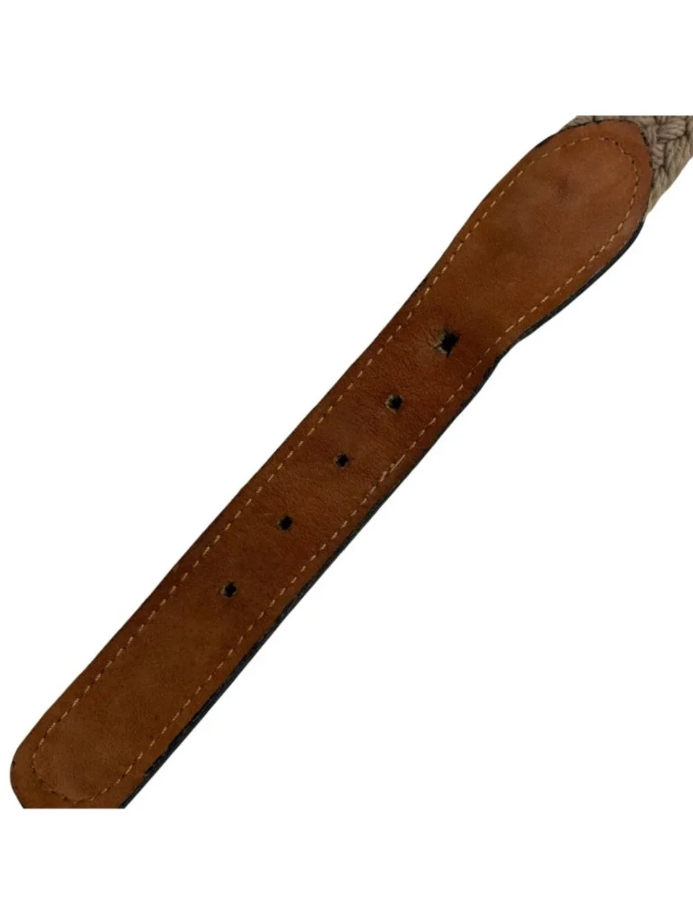 Zep Pro Woven Canvas Belt Mens 38 Fits Big Brass Buckle Leather Classic USA Made