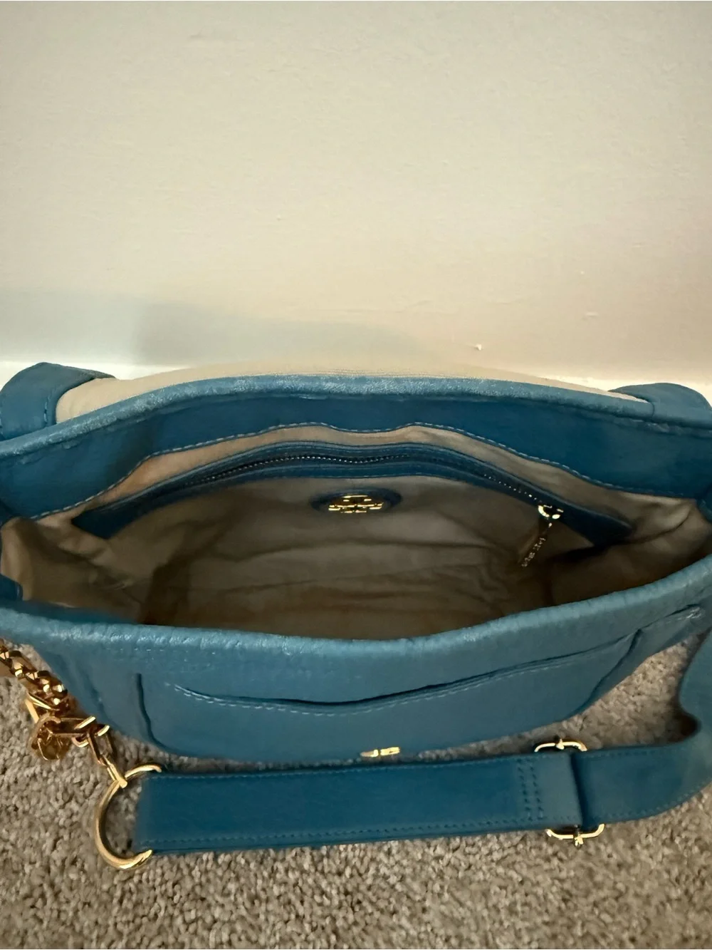 Tory Burch gold crossbody