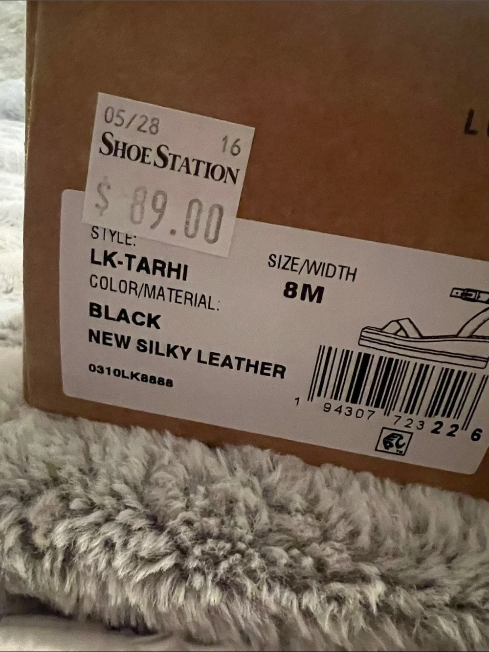 Lucky Brand Black and white Platform Sandals