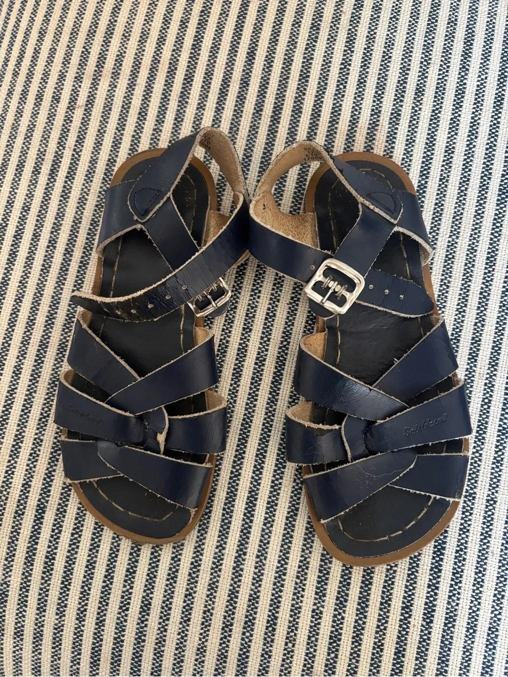 Salt Water Sandals by Hoy classic navy