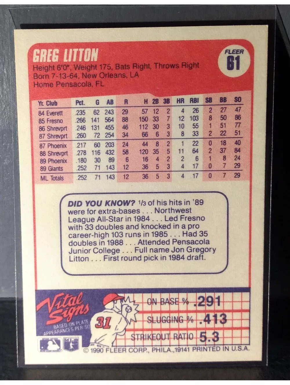 N/A 1990 greg