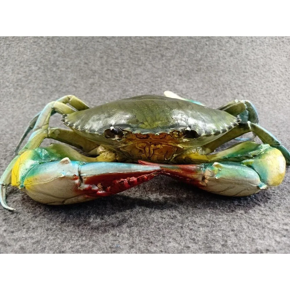 Blue Crap Figurine Realistic Detailed 8