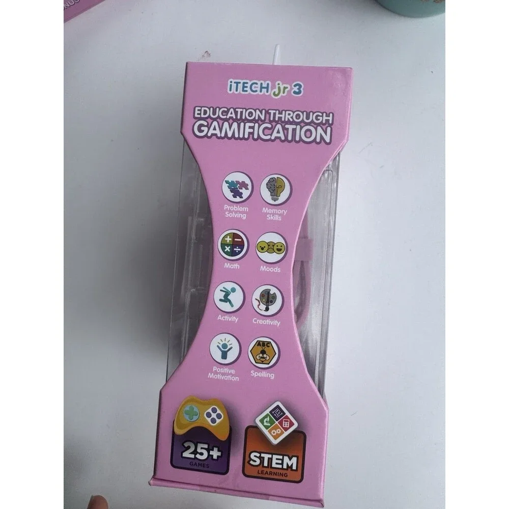 iTech Jr 3 Kids Smartwatch Touch Screen 25+ Games Pink New