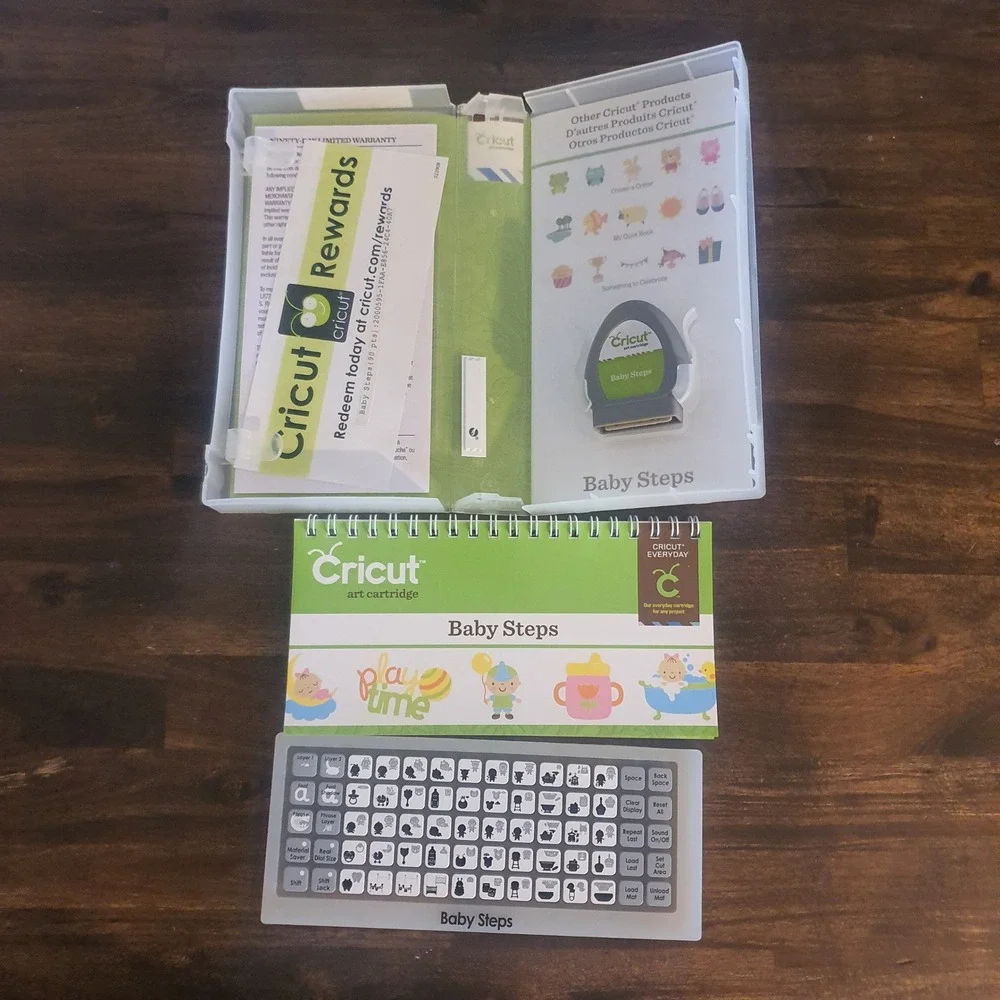 Cricut Baby Steps Art Cartridge 2000595 Everyday Images Font Phrase Scrapbooking