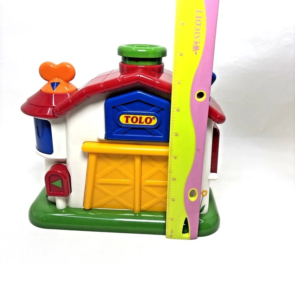 TOLO Pop‎ Up Farm First Friends Barn Toy Set Infant Toddler Primary Colors Cow