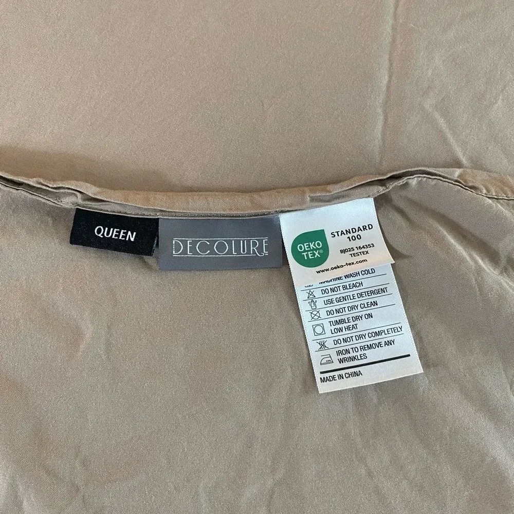 Decolure Luxury Queen Flat sheet Viscose Bamboo