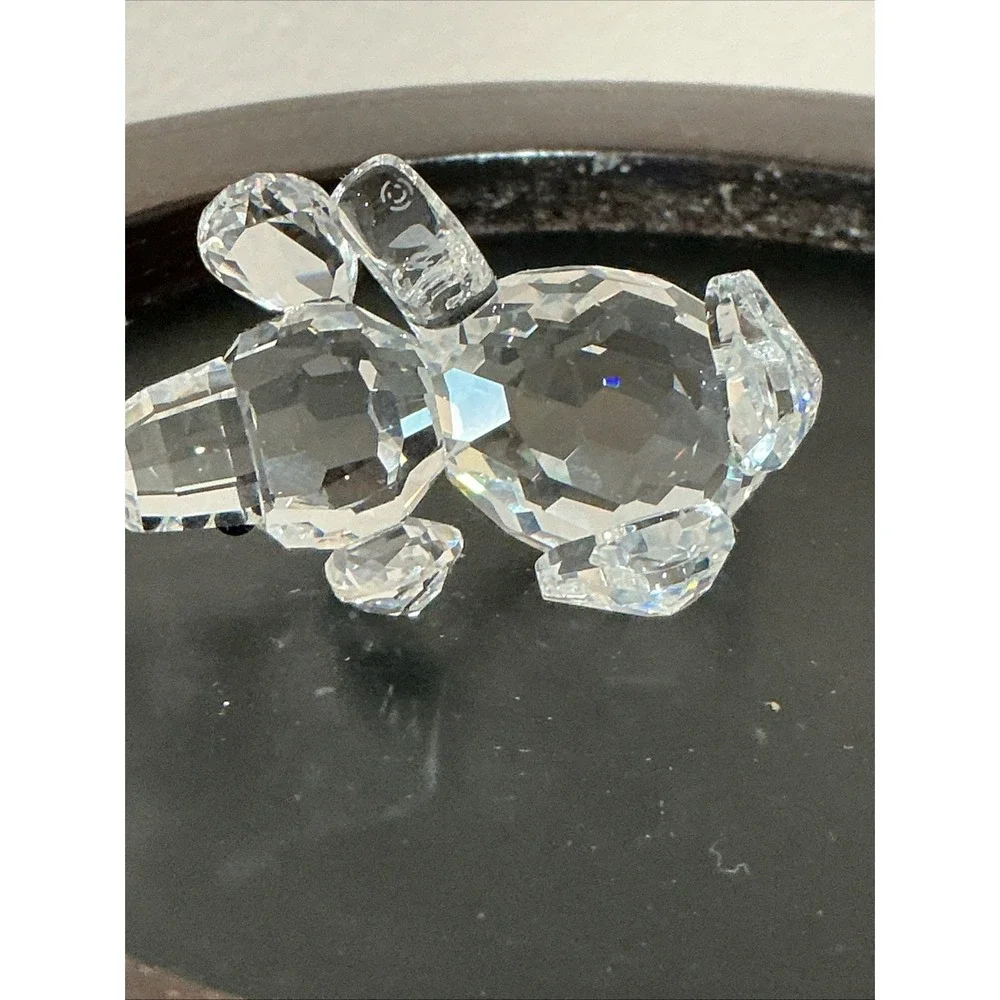 Swarovski crystal figurine dog beagle playing frosted tail retired with box