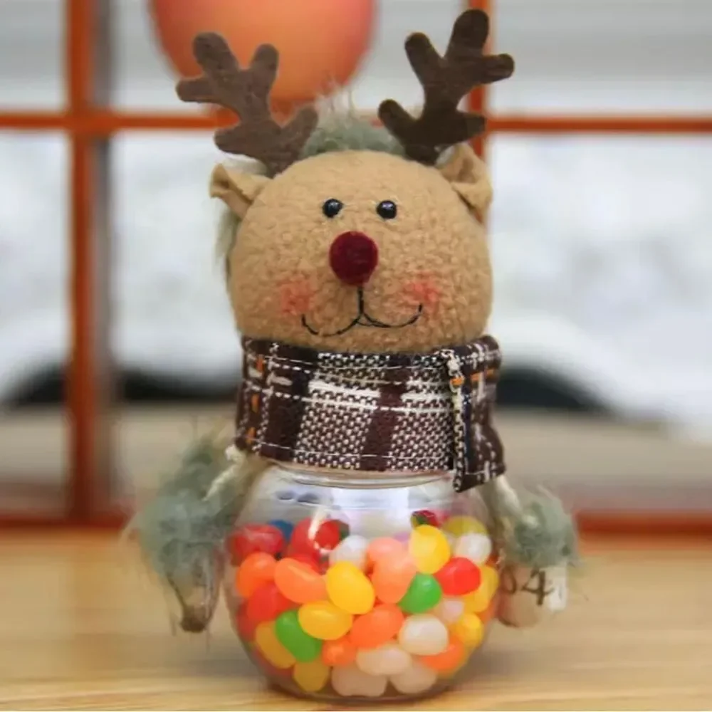 421 - REINDEER CHRISTMAS CANDY JAR‎