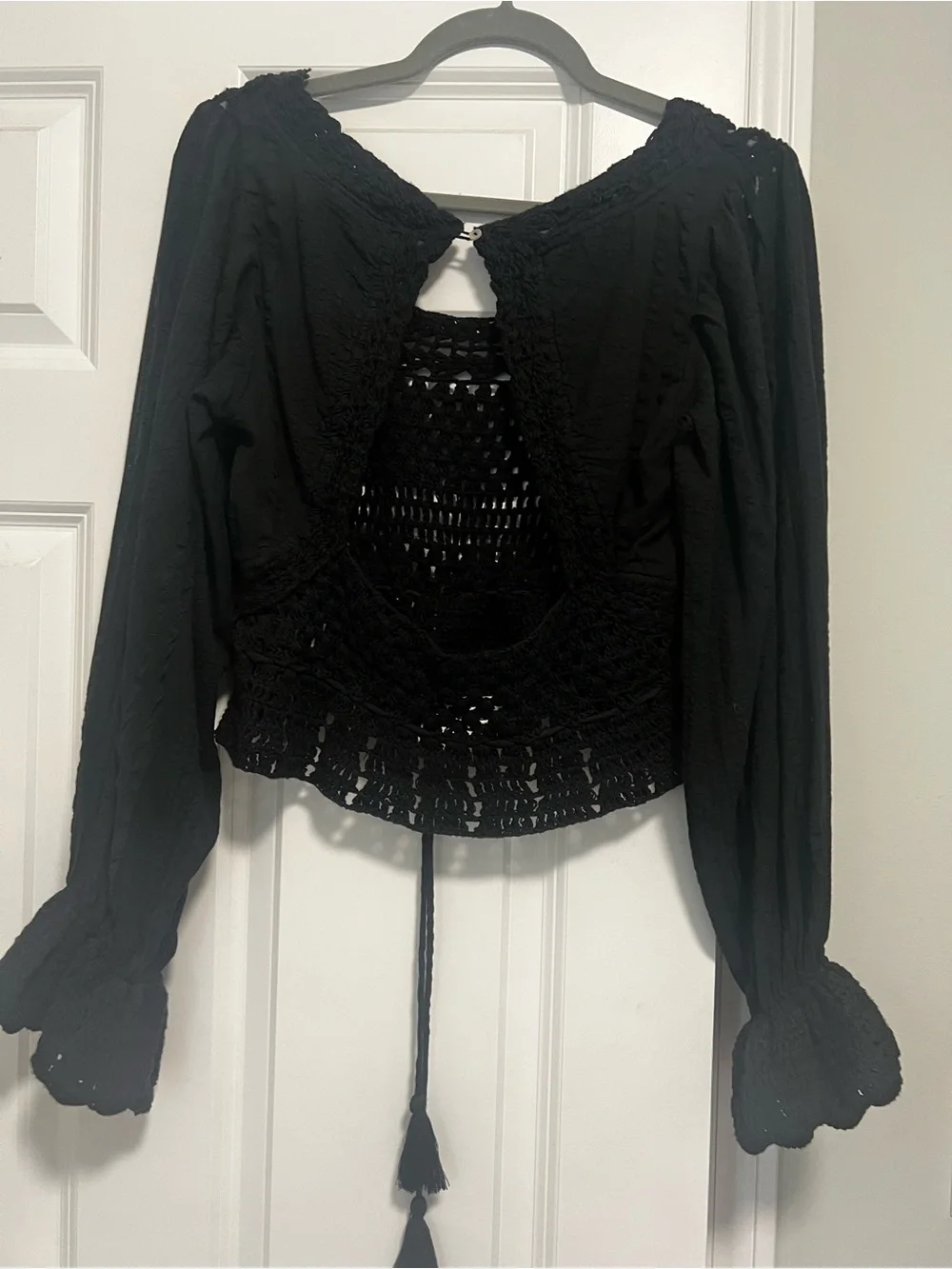 Free People open crochet