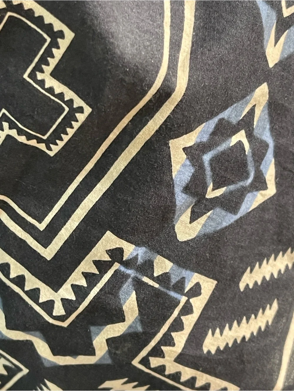 Pendleton Black and Cream Southwestern Print Scarf