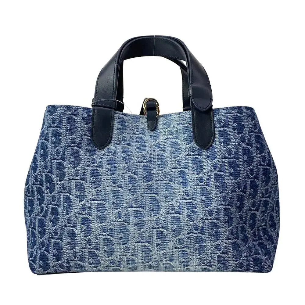 Christian Dior Toujours Bag, Medium Handbag M2821ODCE_M49E Navy White Black