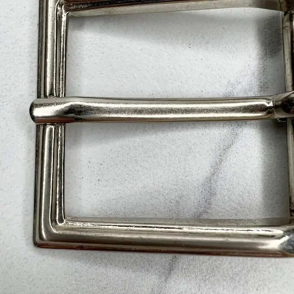 Silver Tone Simple Basic Belt Buckle