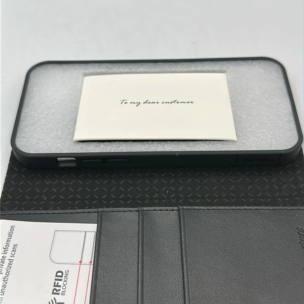Shieldon black leather