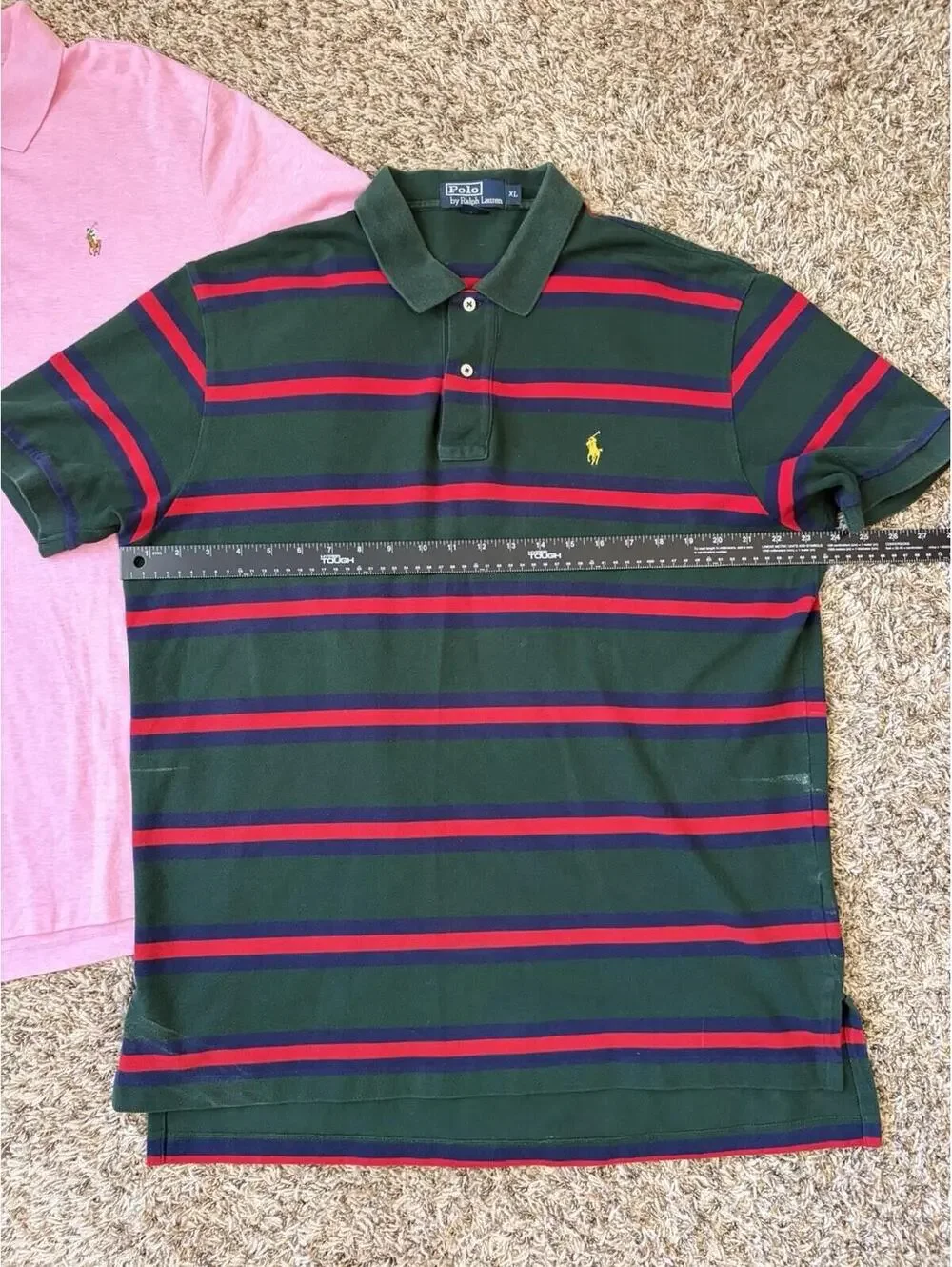 Lot of 2 - Polo Ralph Lauren Men’s Size XL Polo Shirts Cotton Short Sleeve Pony