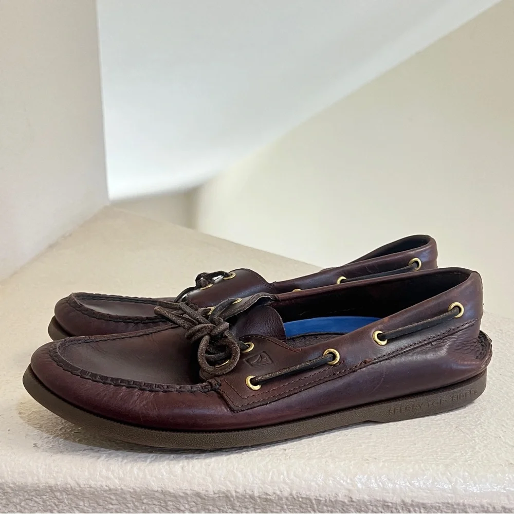 Sperry Top-Sider Men's Authentic Original‎ Boat Driving Shoe Amaretto Size 10.5