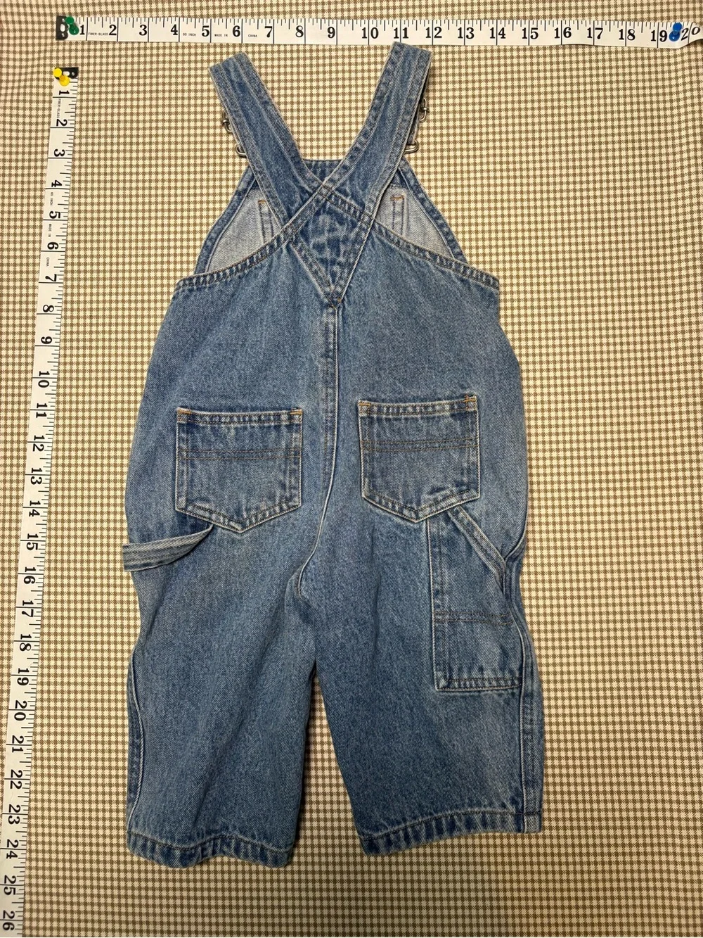 Vintage Y2K Old Navy Baby Denim Overalls Carpenter 6-12 Months
