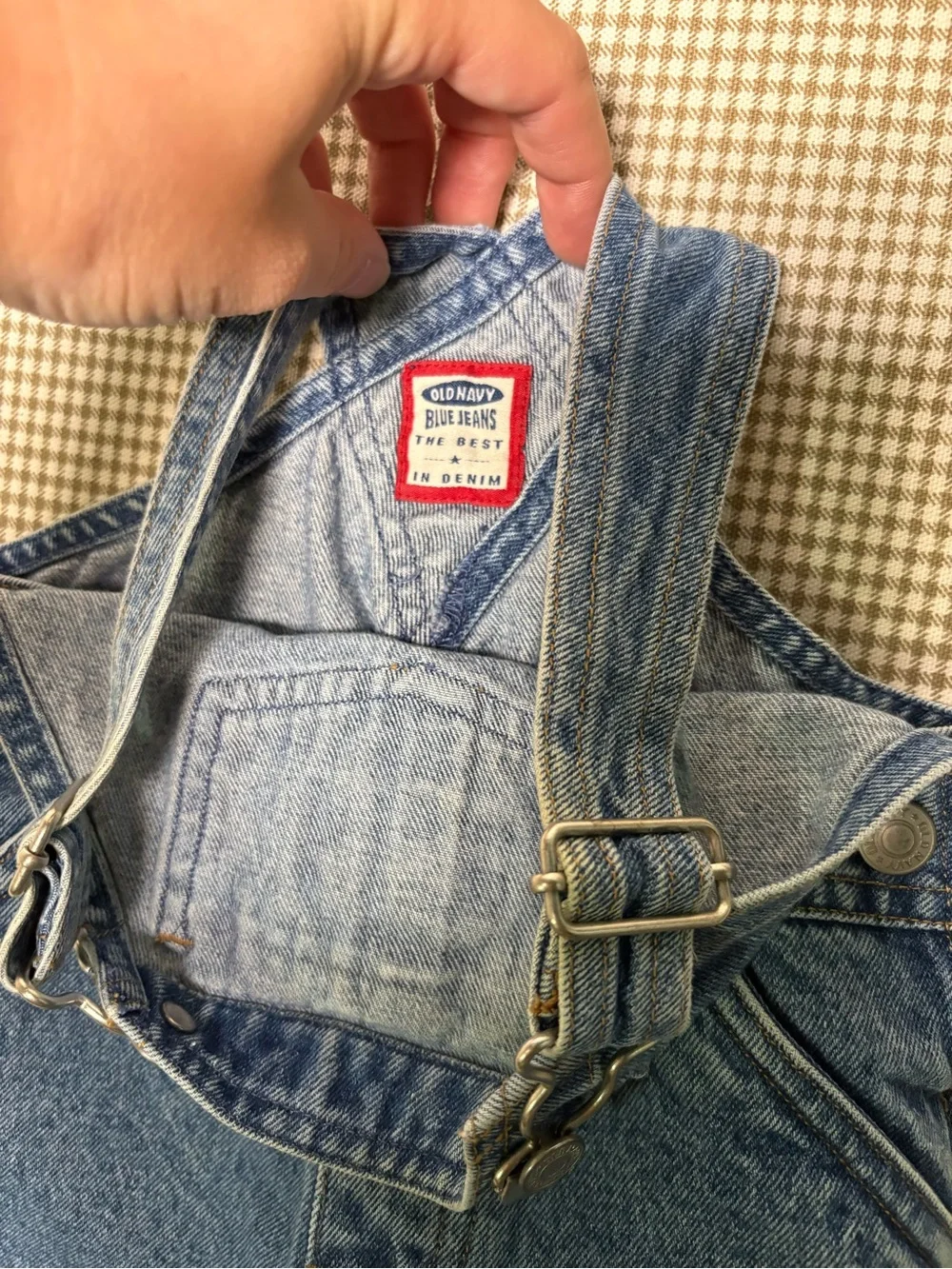 Vintage Y2K Old Navy Baby Denim Overalls Carpenter 6-12 Months