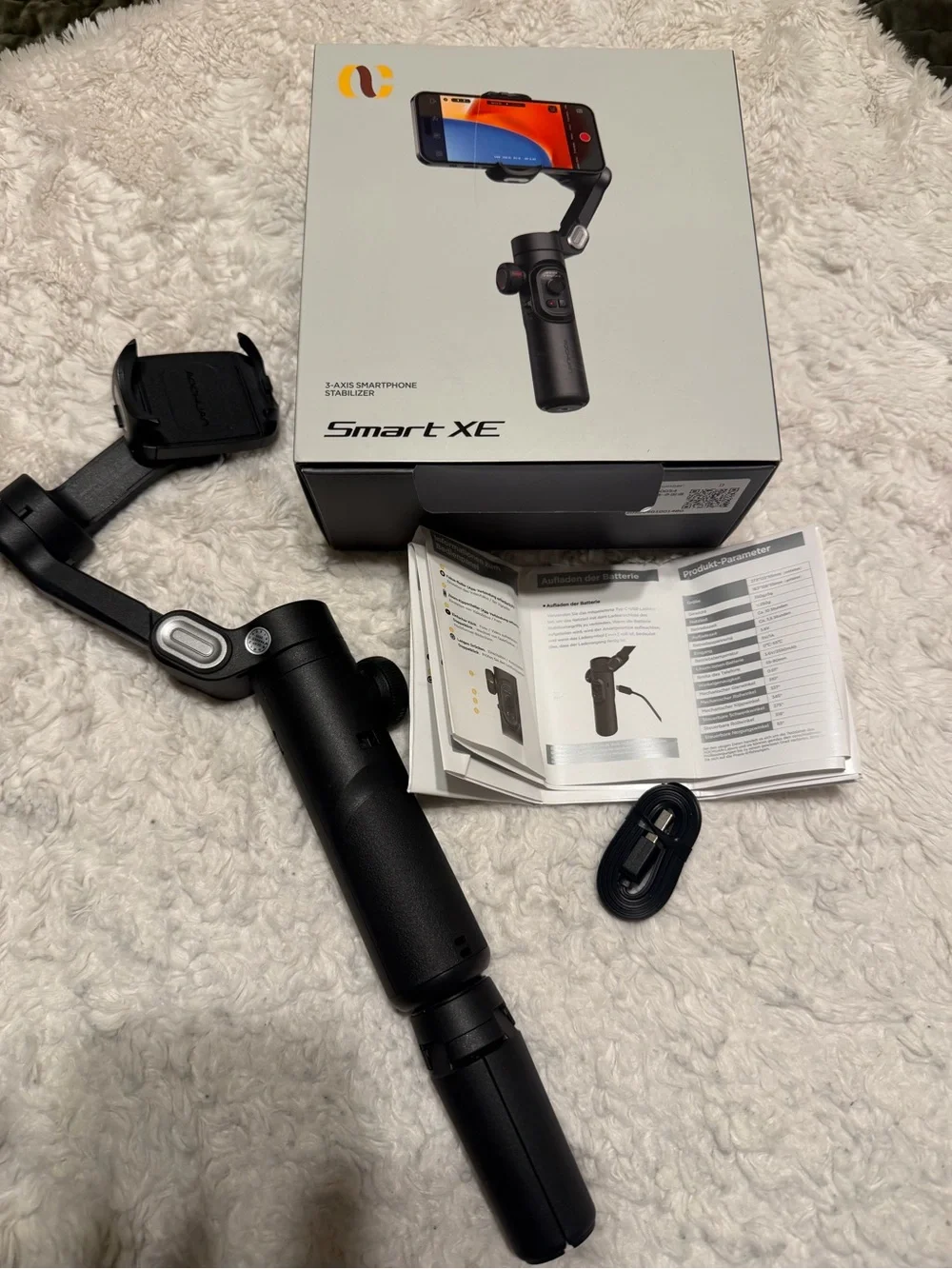Like New Portable Black Smartphone Stabilizer  Smart XE 3-Axis