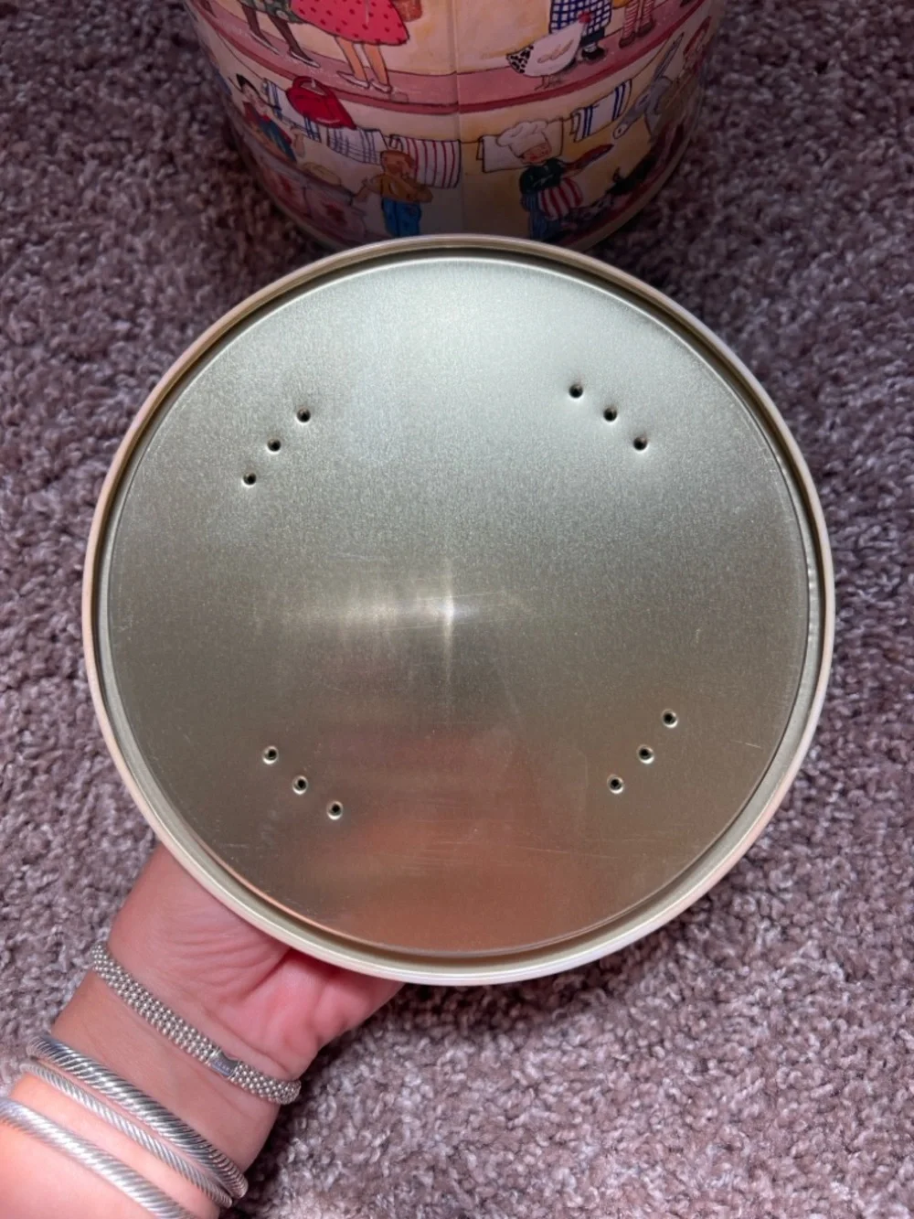 Poilâne Paris French Biscuit Tin Canister Set of 2 Made in France Massilly