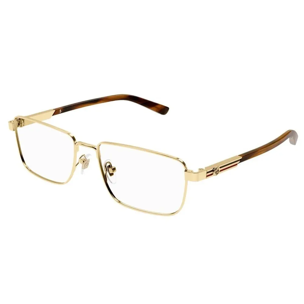 Gucci GG1291O Eyeglasses Gold Metal Square