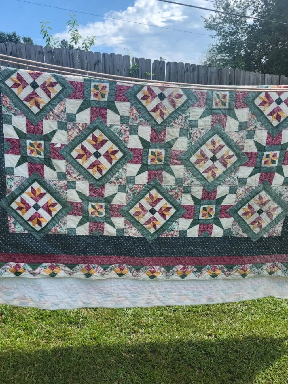 Vintage quilt size 96