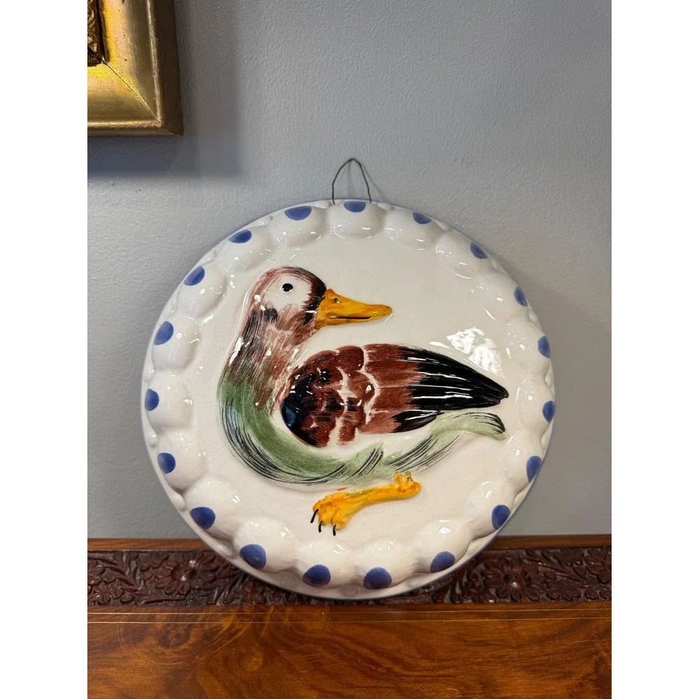 Vintage Italian Mallard Duck‎ Wall Plaque